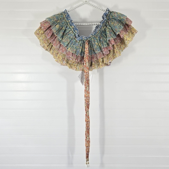 NWT Zimmermann Carnaby Off Shoulder Cotton Tiered Top Crop 4 - Picture 6 of 12